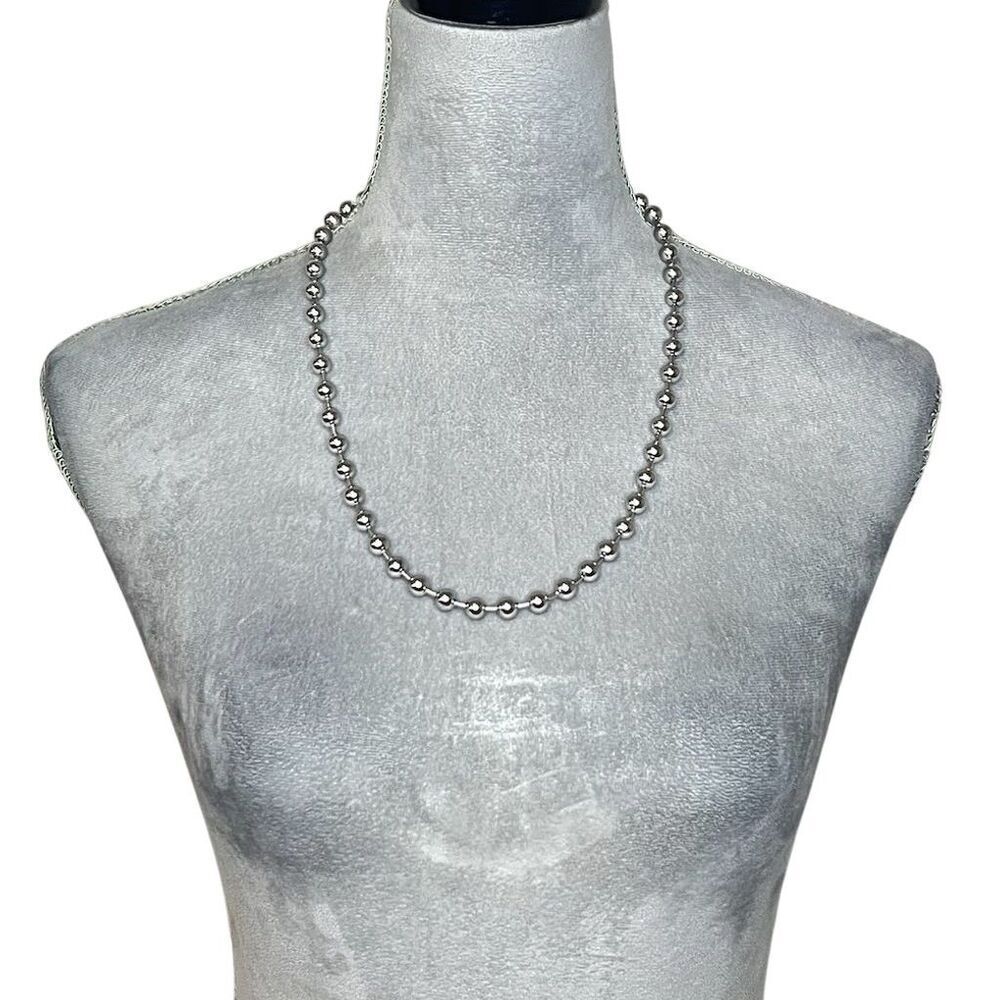 Trendy Chunky Y2k Stainless Steel Ball Chain Necklace 8mm/60cm Punk Rock